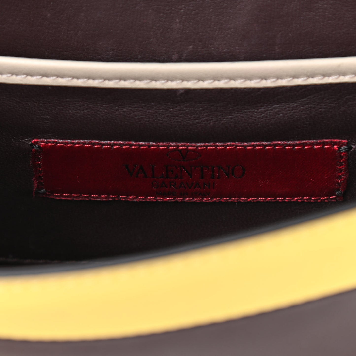 Vitello Colorblock Mini Glam Lock Rockstud Flap Multicolor