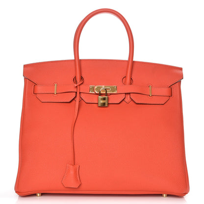 Hermes Togo Birkin 35 Capucine 1 of 27
