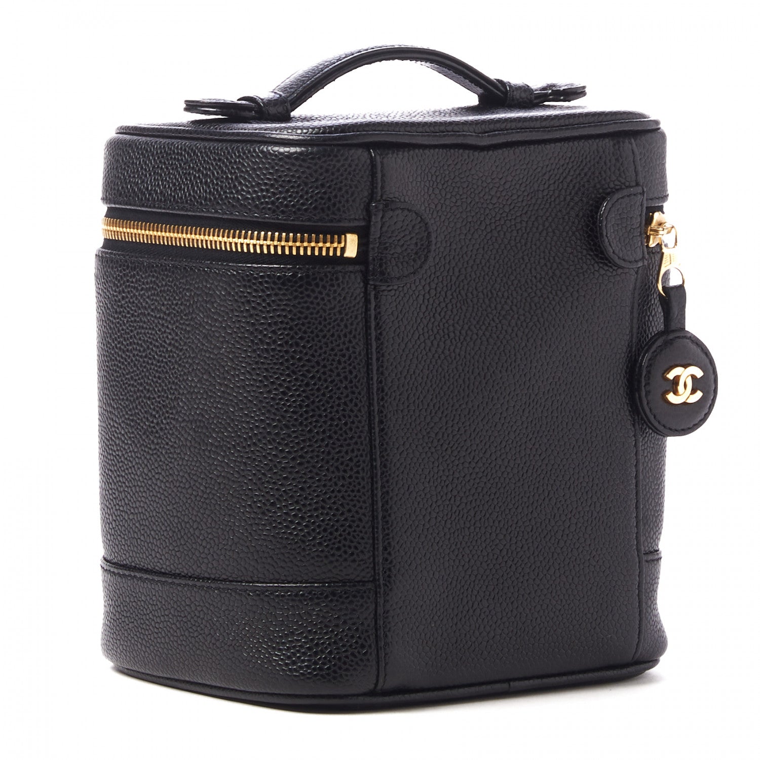Chanel Caviar Vanity Cosmetic Case Black 2 of 8