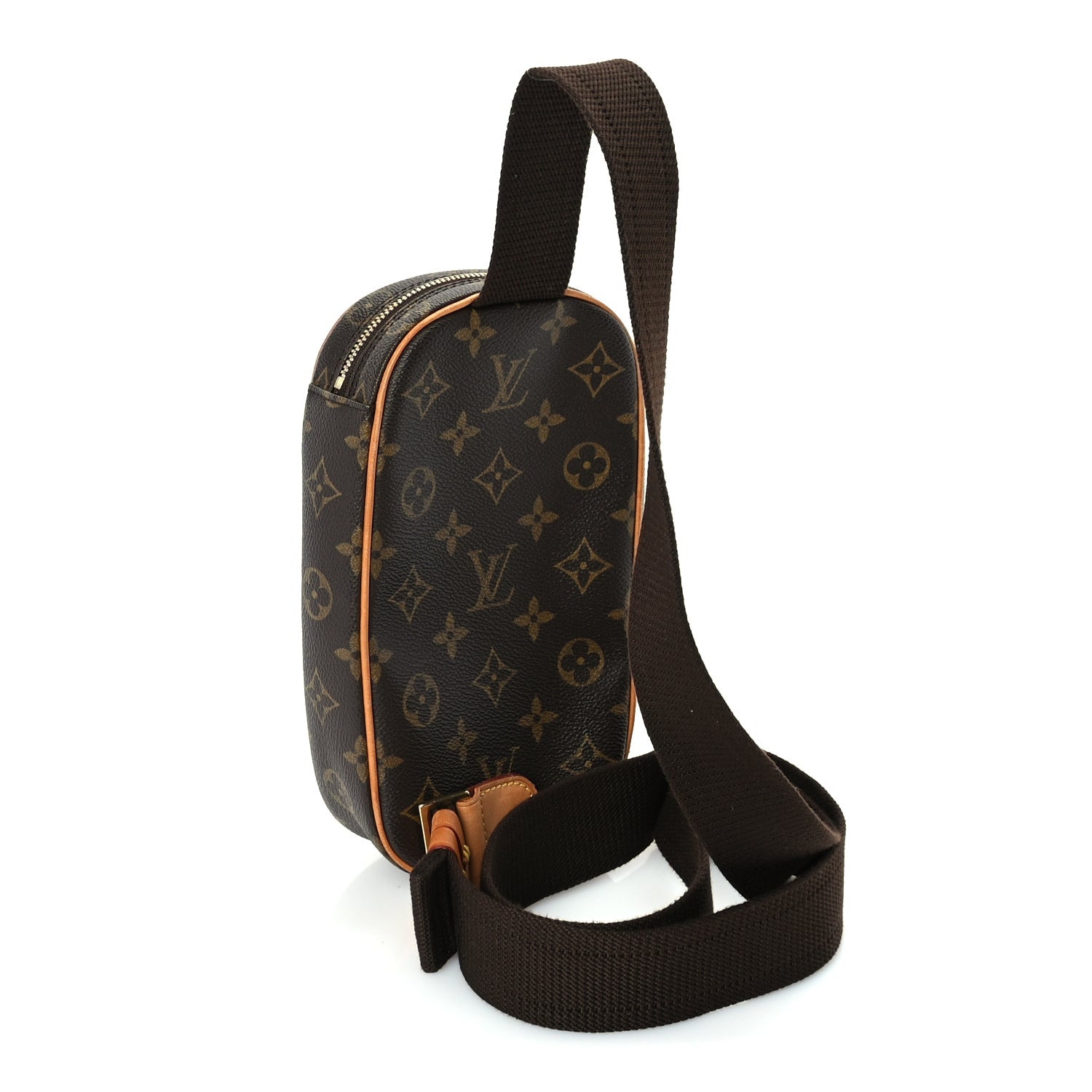 Louis Vuitton Monogram Pochette Gange Brown 2 of 8