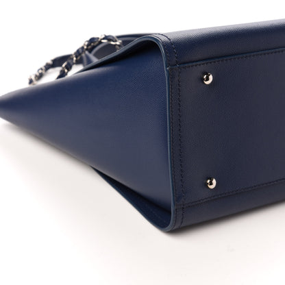 Chanel Caviar Small Studded Deauville Tote Navy 7 of 8