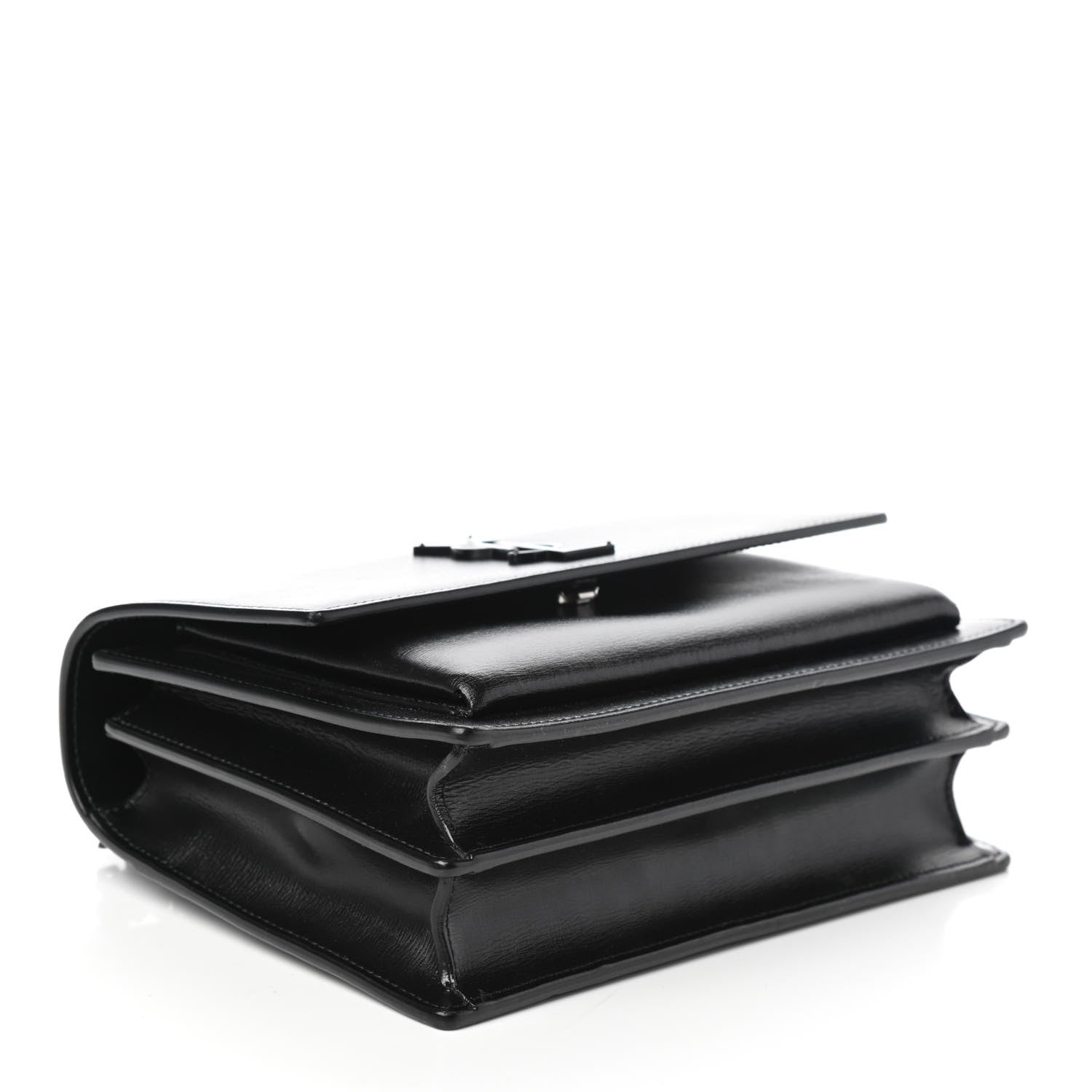 Saint Laurent Calfskin Medium Monogram Sunset Black 4 of 9