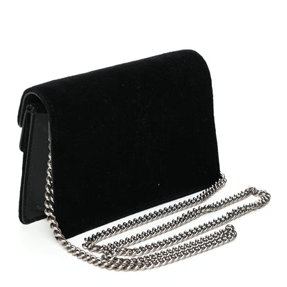 Gucci Velvet Super Mini Dionysus Shoulder Bag Black 2 of 8