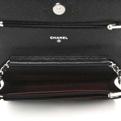 Chanel Caviar Quilted Wallet On Chain WOC Black 5 of 12