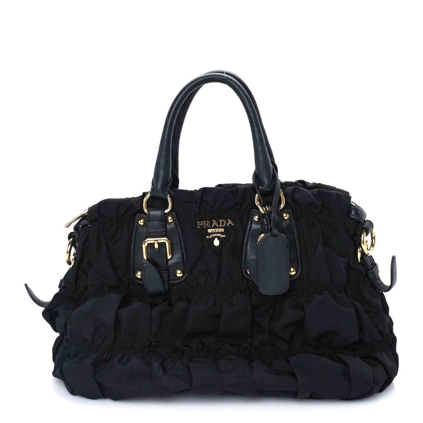 Tessuto Nylon Gaufre Tote Black
