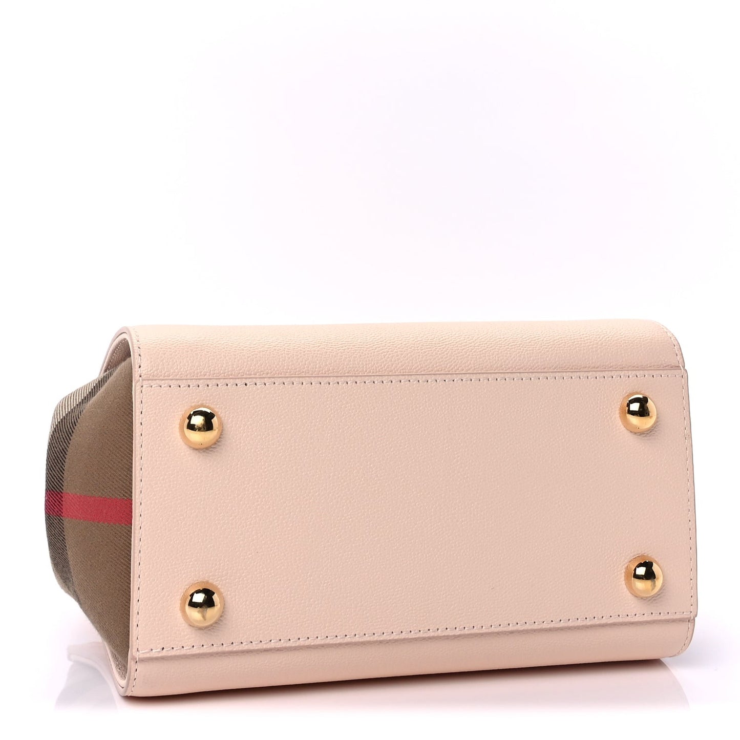 Calfskin Mega Check Mini Banwell Tote Pale Cameo