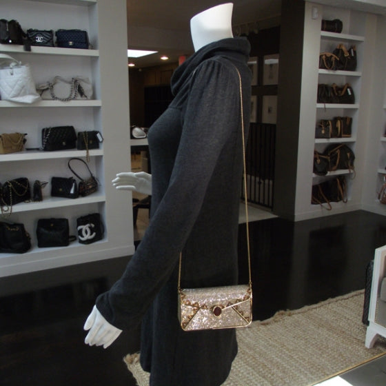 Swarovski Crystal Envelope Minaudiere Clutch