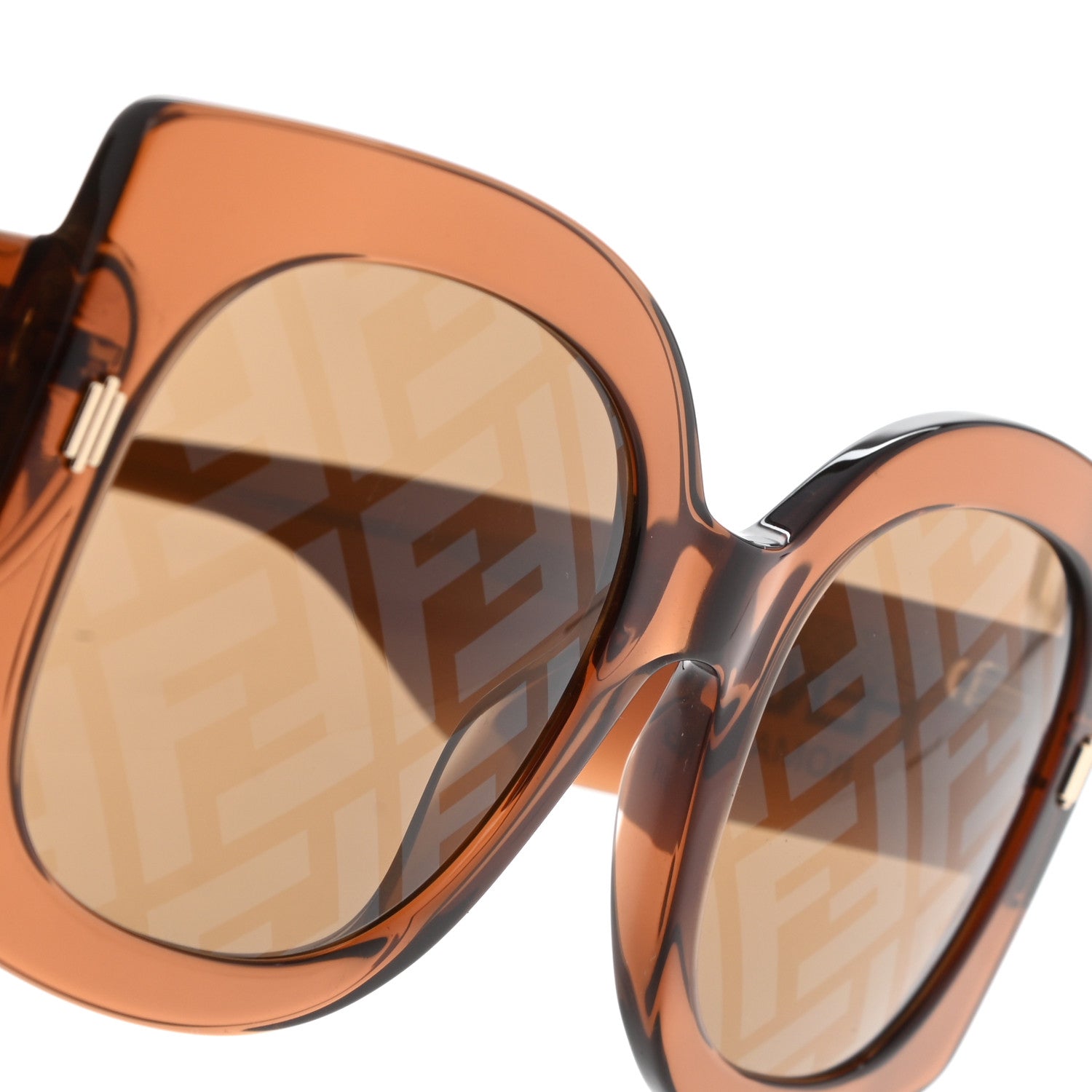Fendi Acetate FF Sunglasses FF 0436/G/S Brown 5 of 10