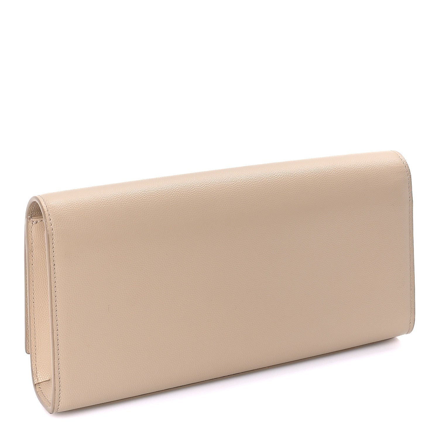 Saint Laurent Grain De Poudre Classic Kate Clutch  Dark Beige 4 of 7