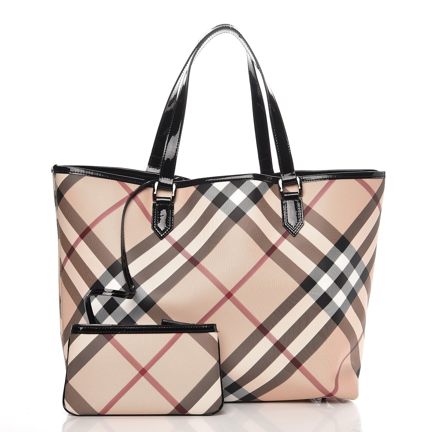Burberry Nova Check Large Nickie Tote Black 3 of 10