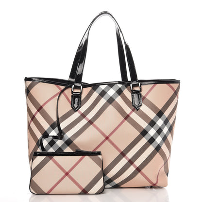 Burberry Nova Check Large Nickie Tote Black 3 of 10