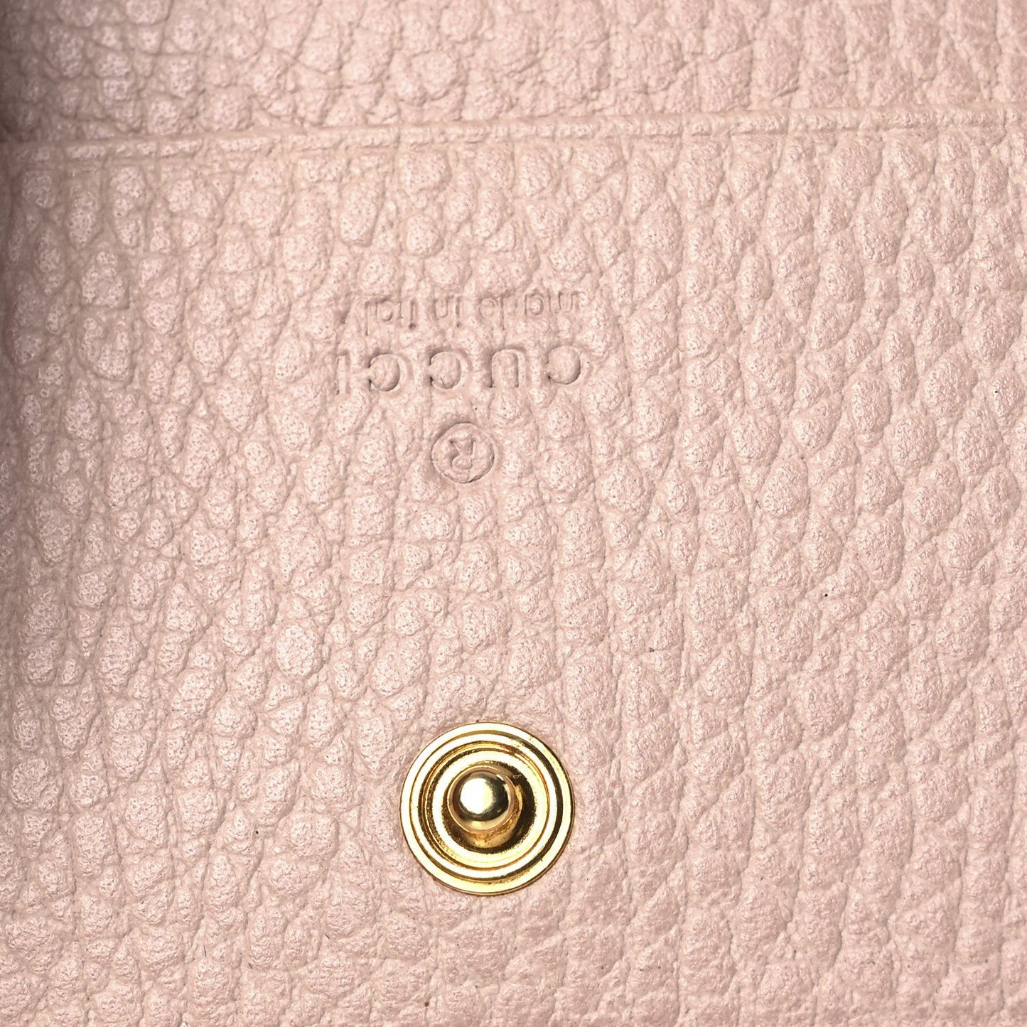 Dollar Calfskin GG Marmont Card Case Perfect Pink