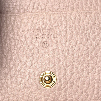 Gucci Dollar Calfskin GG Marmont Card Case Perfect Pink 7 of 7