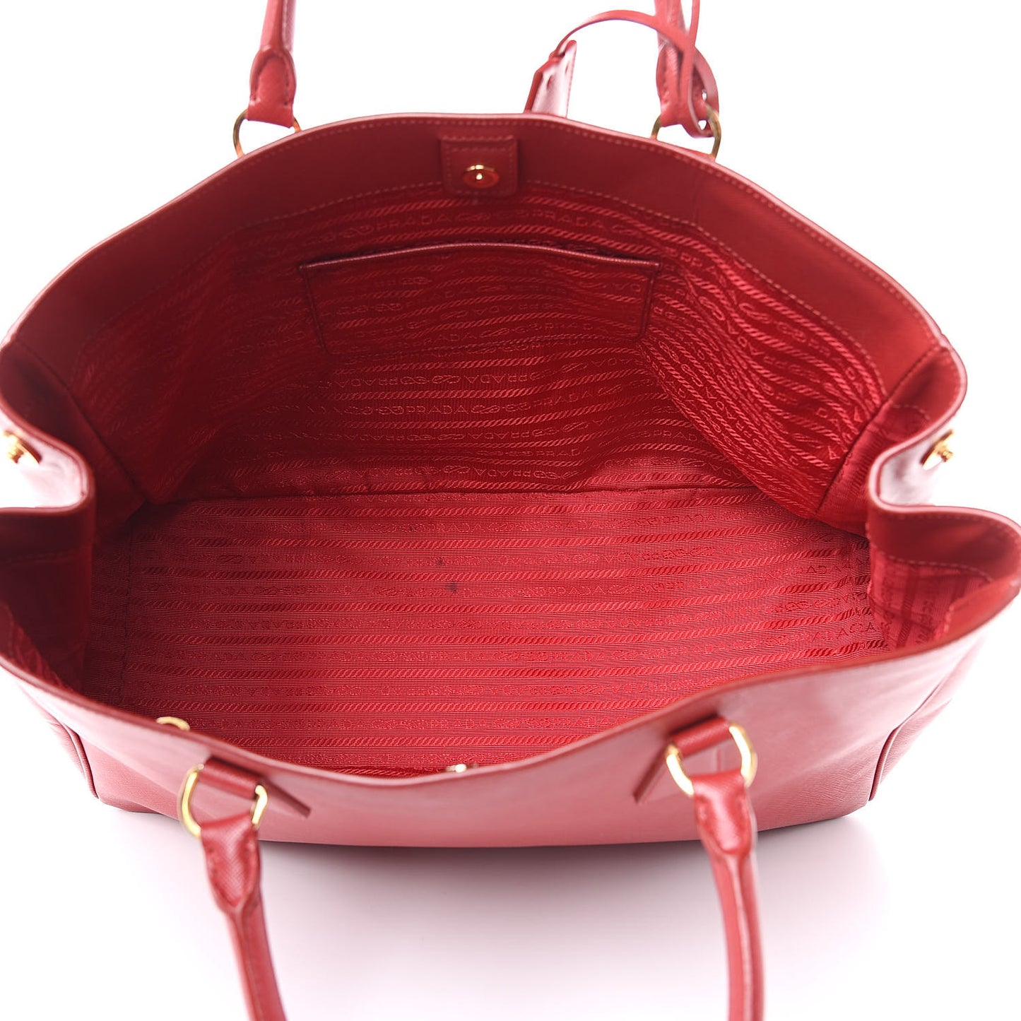 Saffiano Lux Large Tote Fuoco