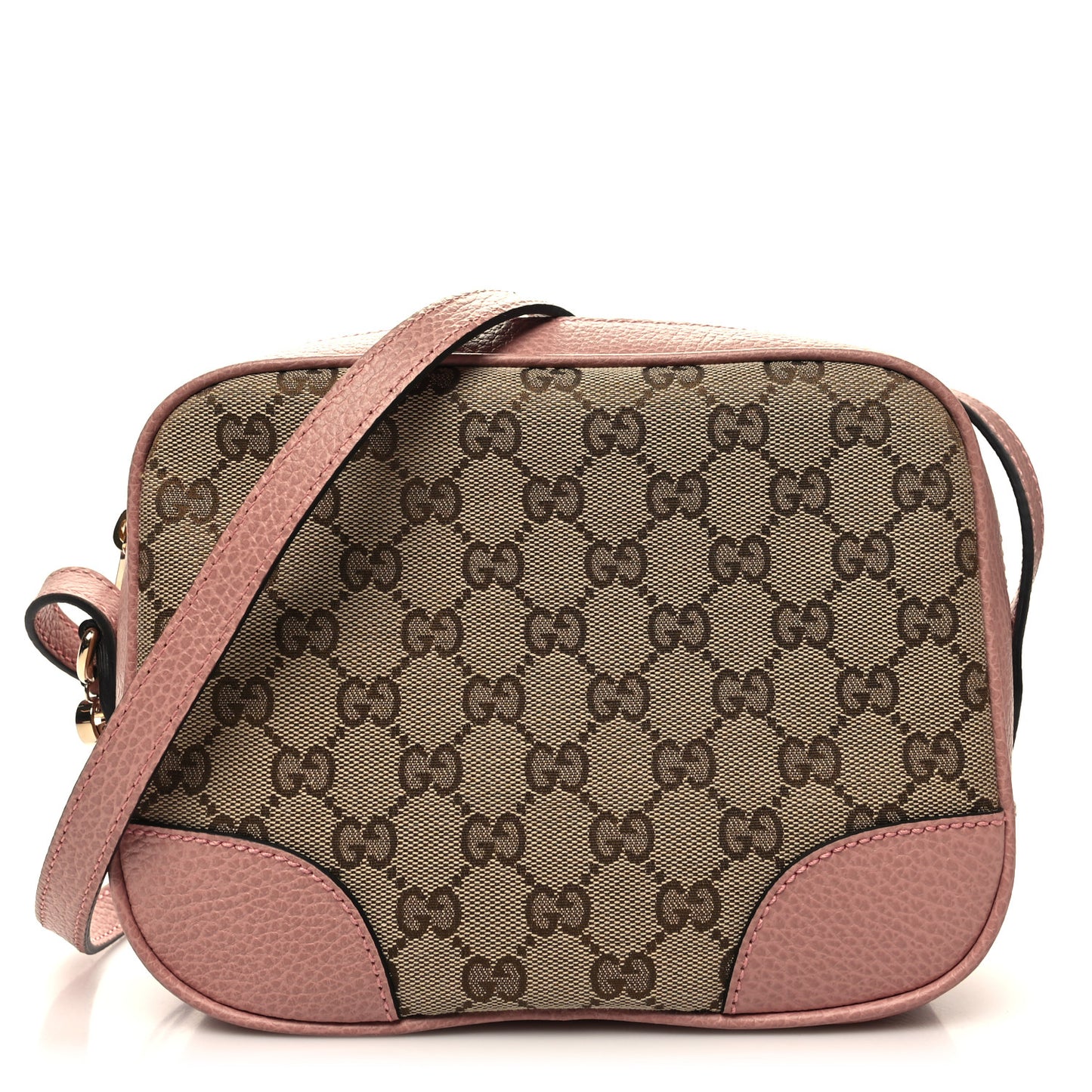 Monogram Mini Bree Messenger Bag Beige Soft Pink