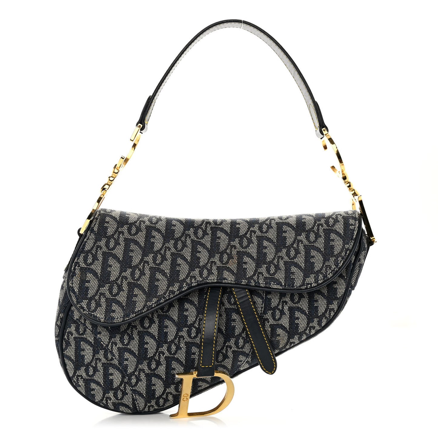 Monogram Saddle Bag Blue