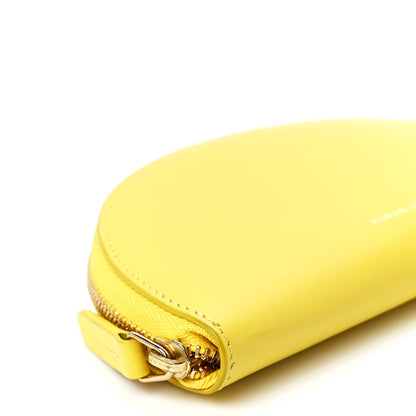 Mansur Gavriel Calfskin Half Moon Clutch Yellow 9 of 11