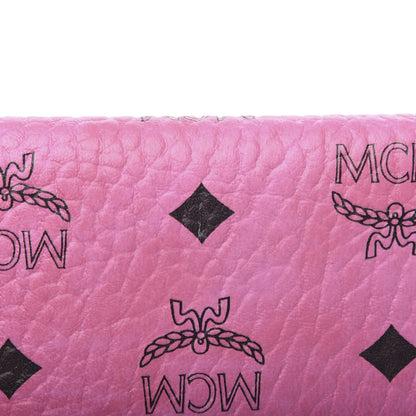 MCM Visetos Envelope Clutch Pink 7 of 7