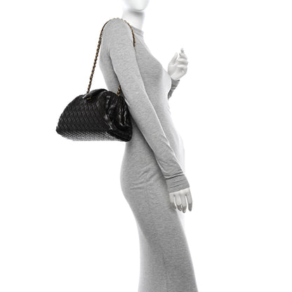 Bottega Veneta Nappa Intrecciato Teen The Lauren 1980 Clutch With Chain Fondant 2 of 10