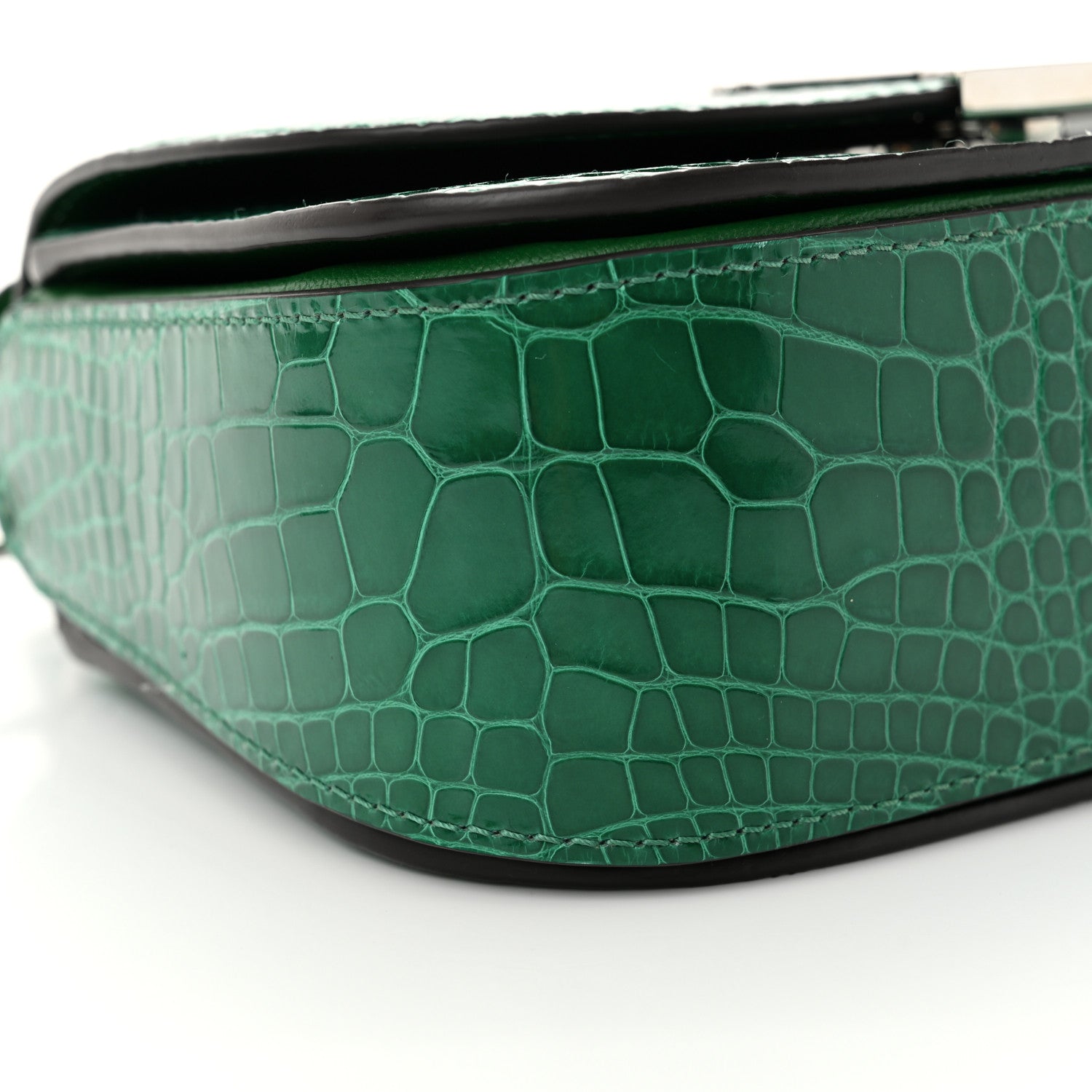 Louis Vuitton Shiny Alligator Vivienne NM Green 8 of 11