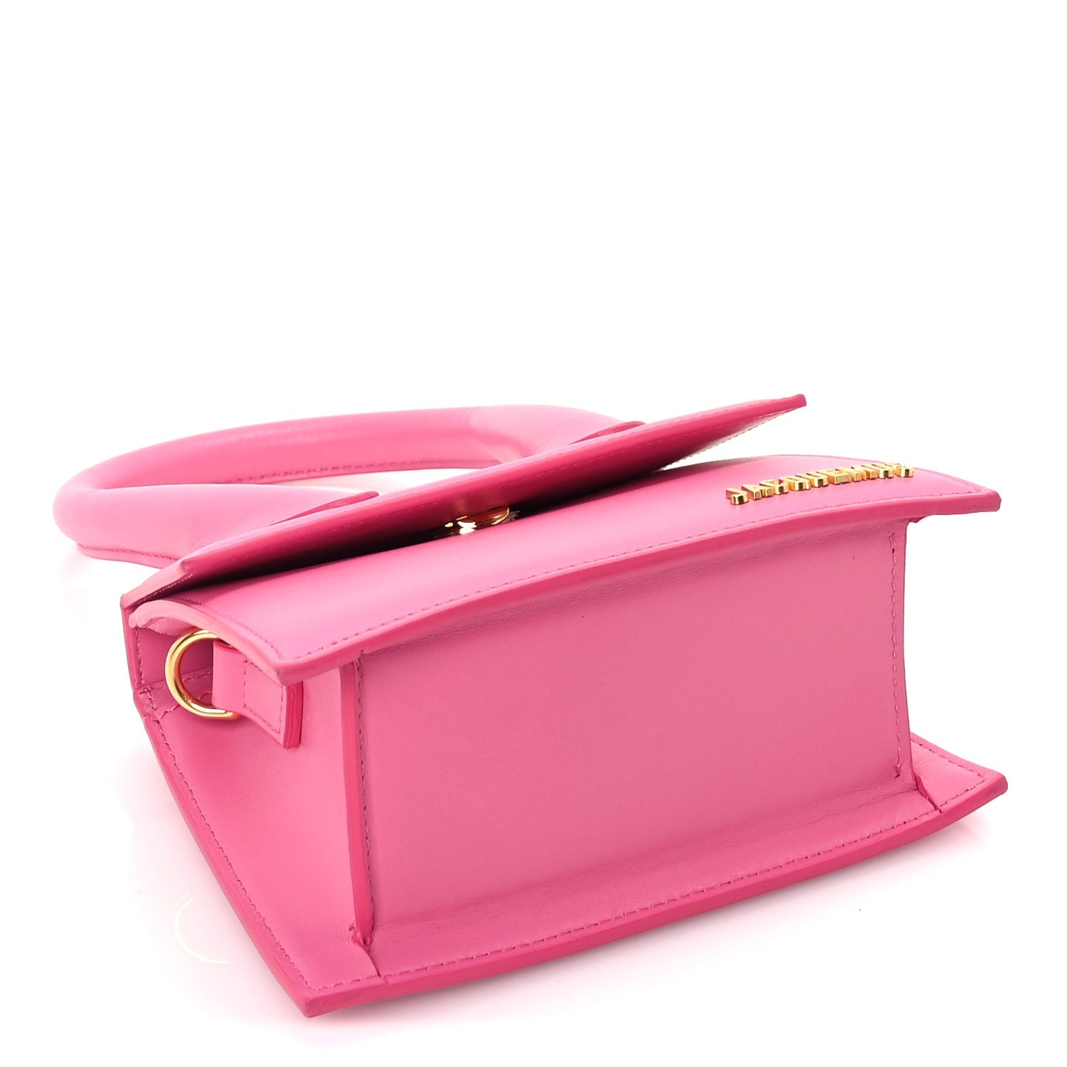 Jacquemus Smooth Calfskin Le Chiquito Moyen  Dark Pink 3 of 8