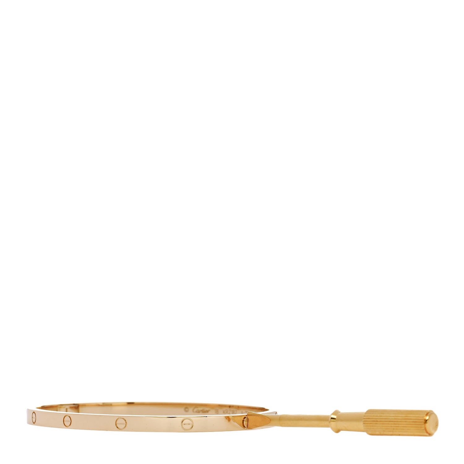 Cartier 18K Yellow Gold Small LOVE Bracelet 18 3 of 7