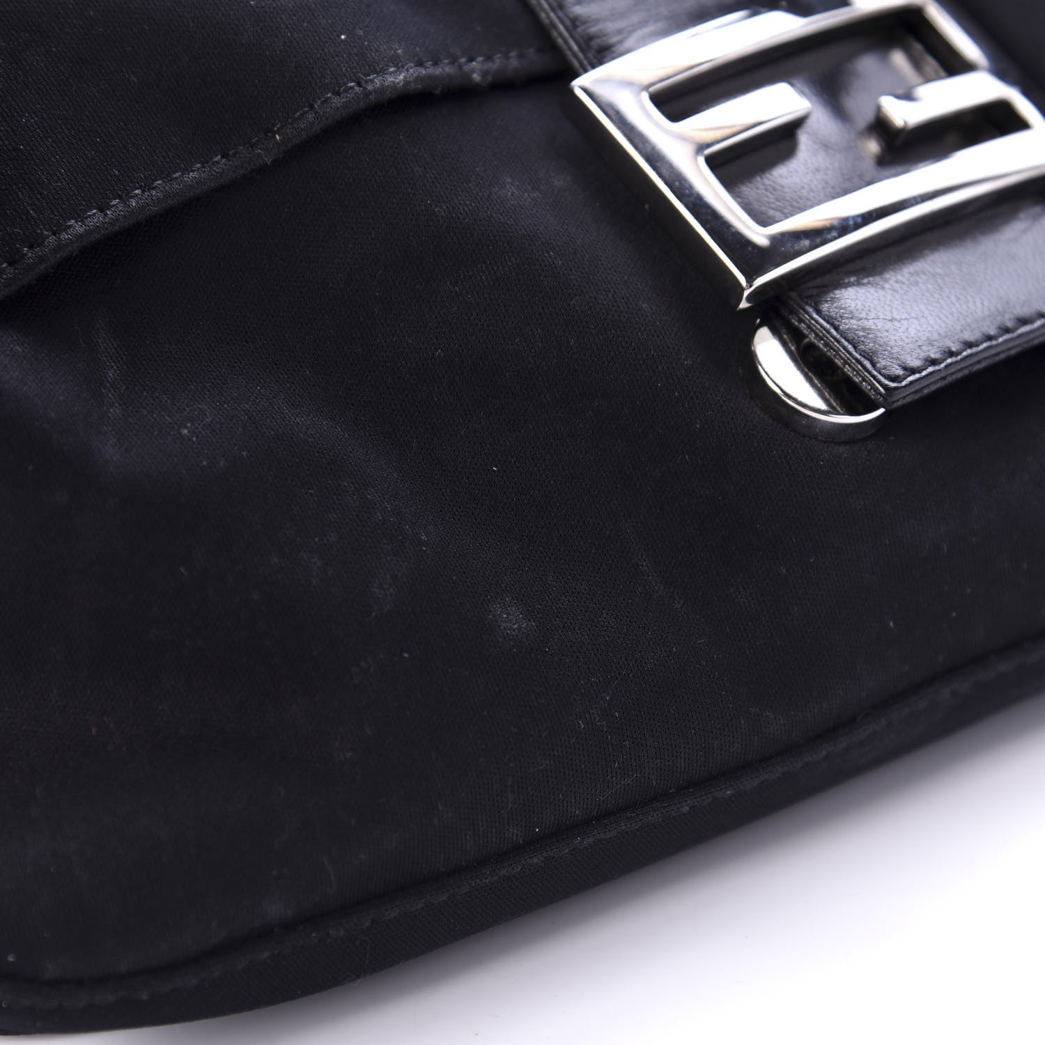 Fendi Satin Baguette Black 10 of 15