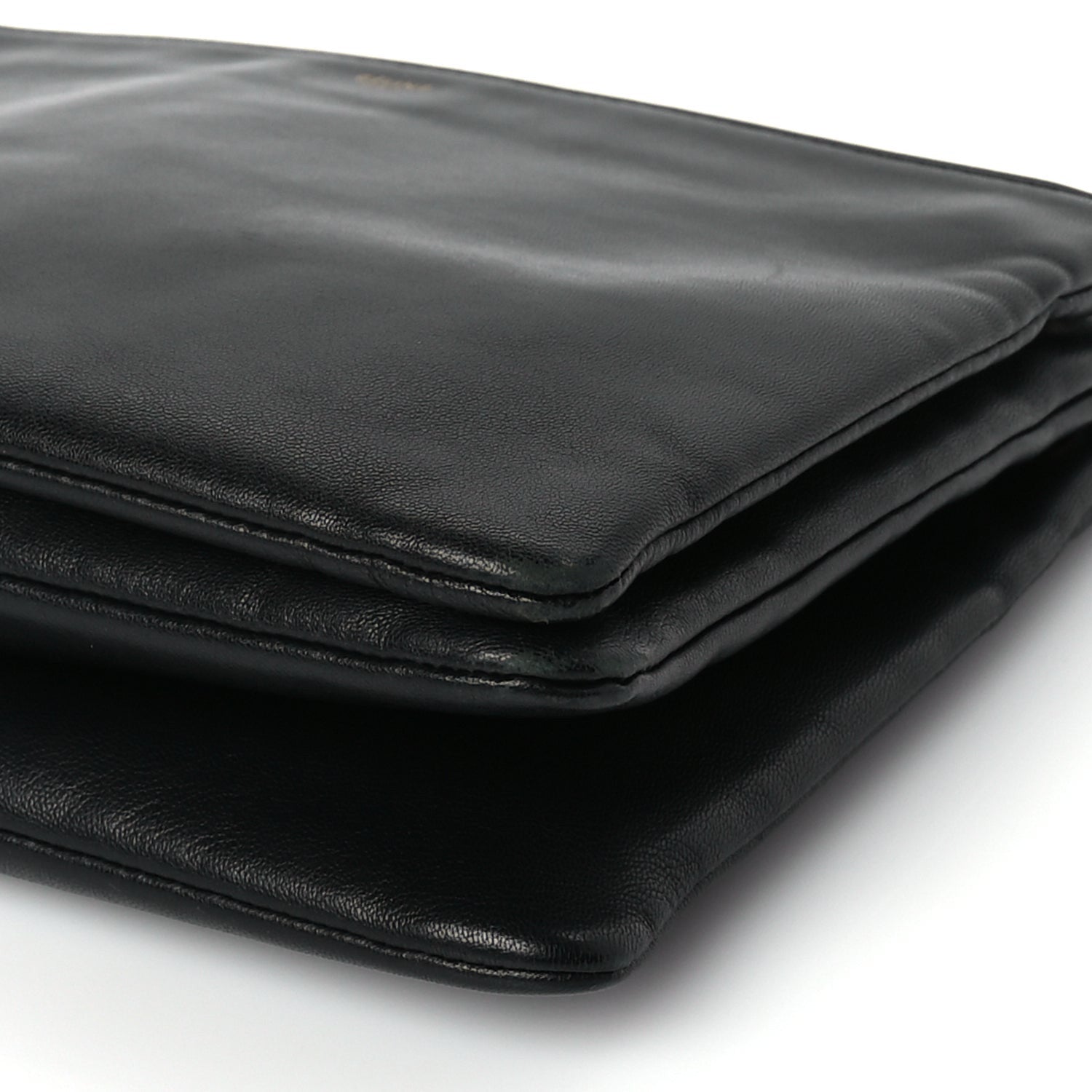 Celine Lambskin Small Trio Crossbody Bag Black 8 of 8