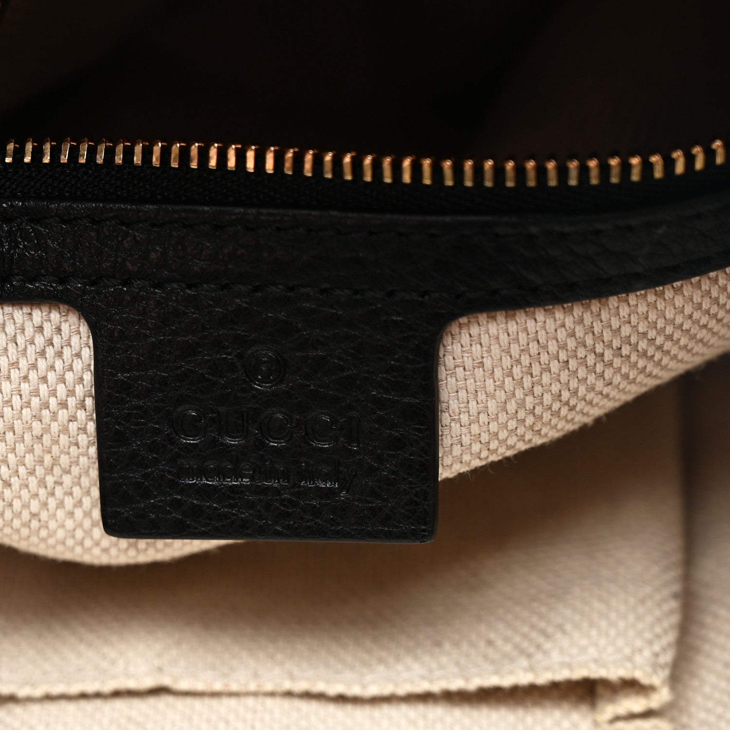 Gucci Pebbled Calfskin Medium Soho Chain Shoulder Bag Black 11 of 19
