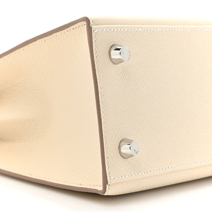 Hermes Epsom Kelly Sellier 25 Craie 10 of 11