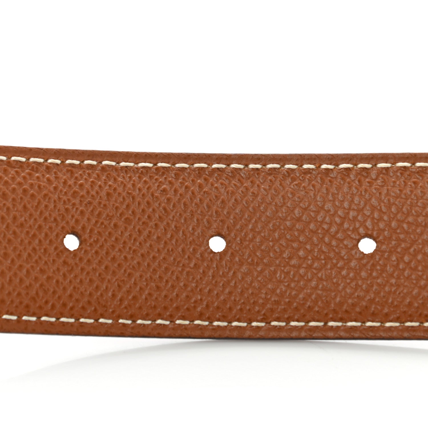 Hermes Box Courchevel 32mm Belt Strap 80 Rouge H Gold 5 of 8