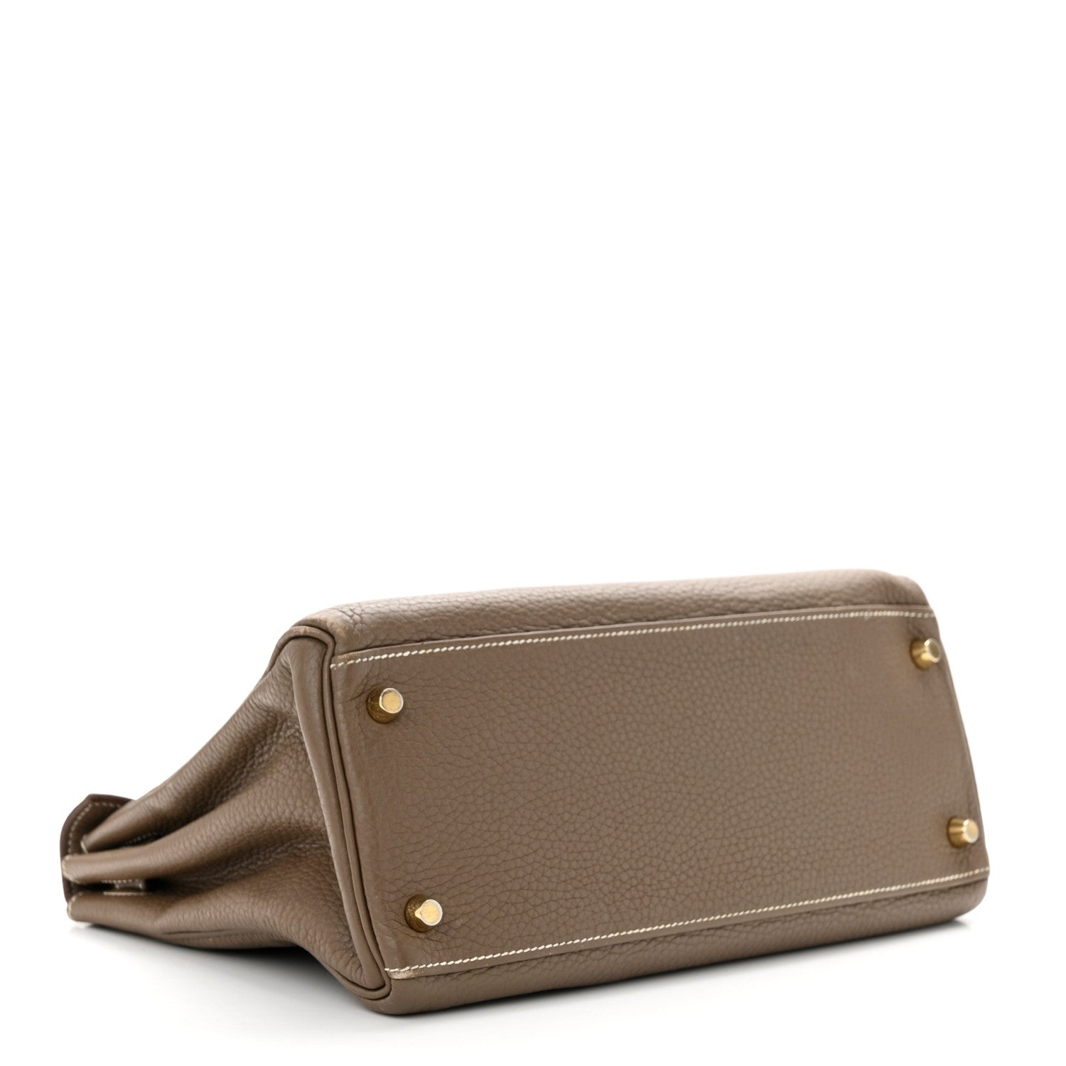 Hermes Taurillon Clemence Kelly Retourne 28 Etoupe 4 of 15