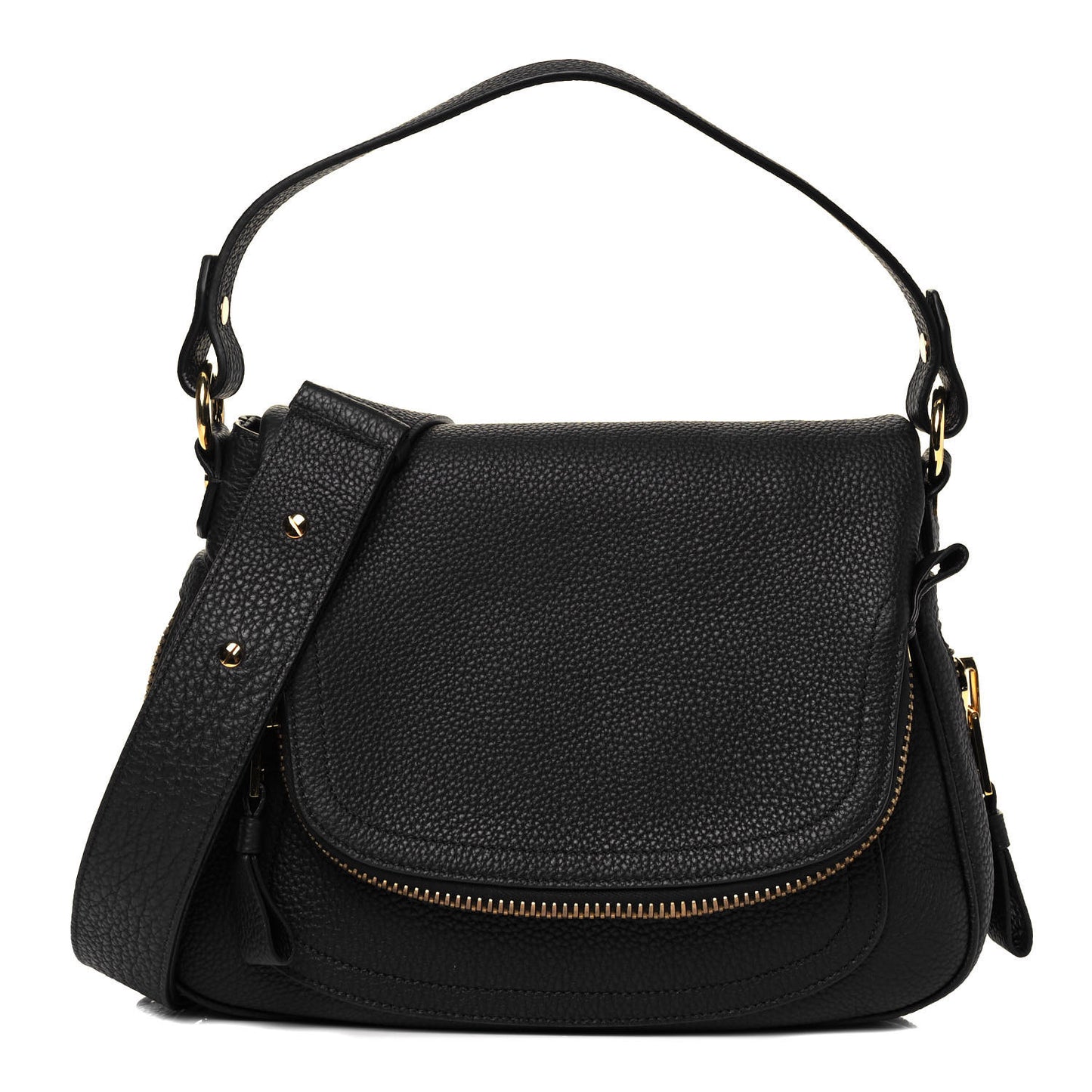 Pebbled Calfskin Medium Jennifer Black