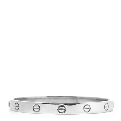 Cartier 18K White Gold LOVE Bracelet 17 1 of 7