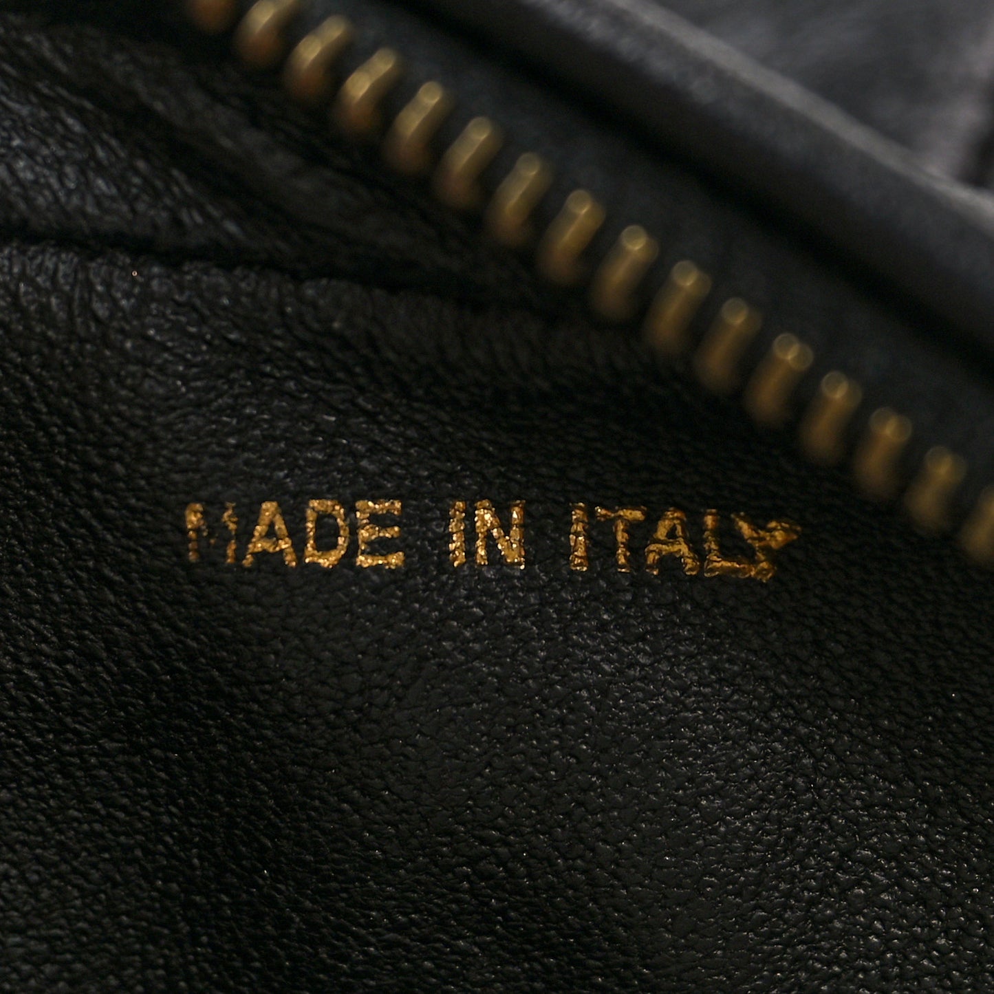 Lambskin Quilted Tassel Camera Case Black