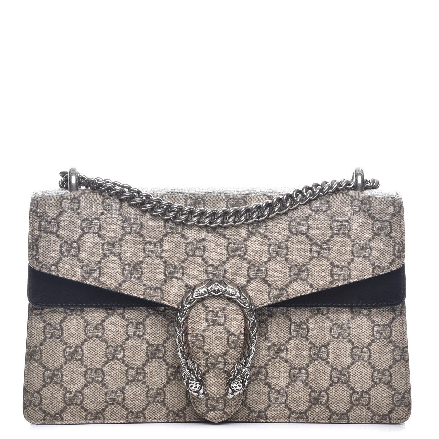 Gucci GG Supreme Monogram Small Dionysus Shoulder Bag Black 1 of 12