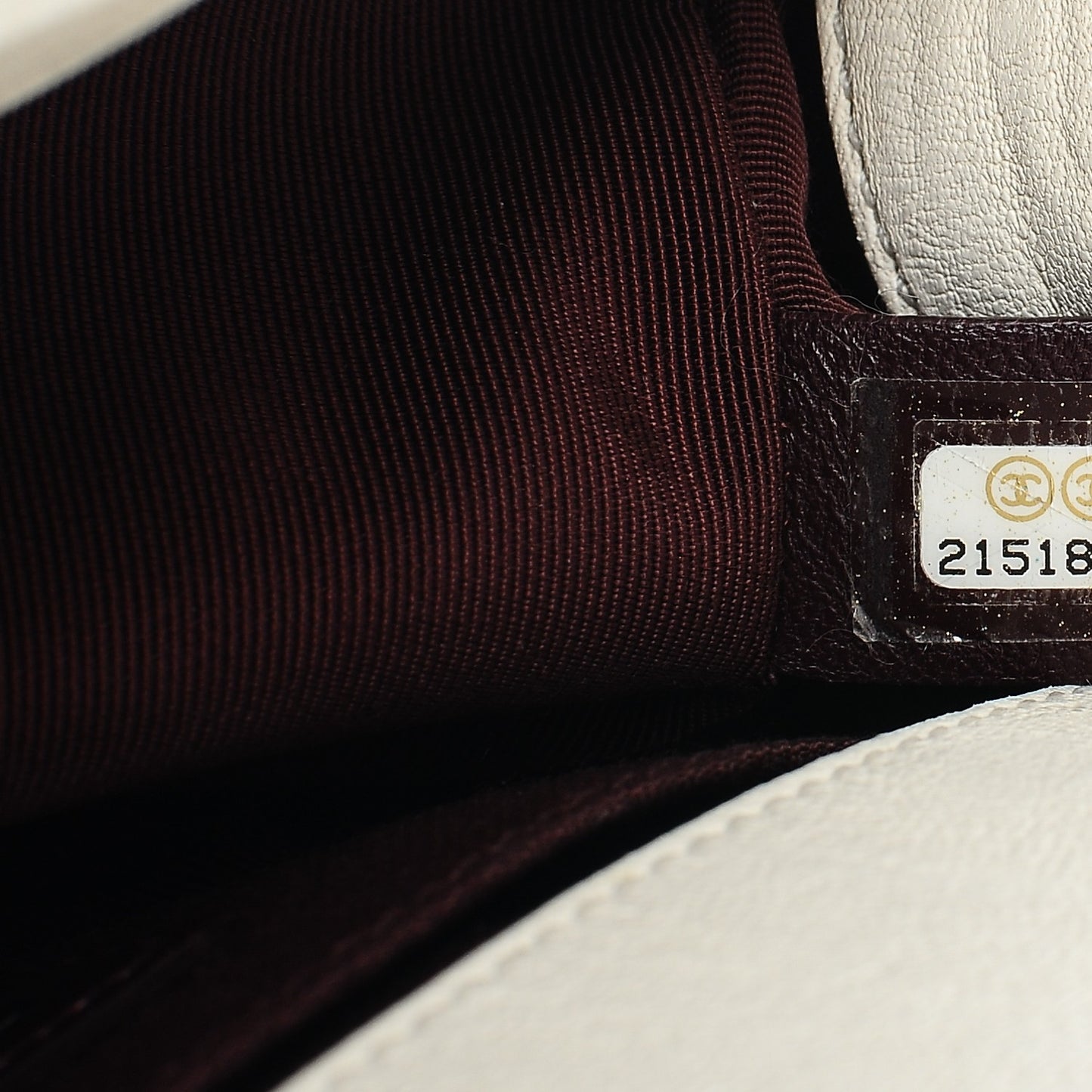 Crumpled Lambskin Small Studded Boy Flap White