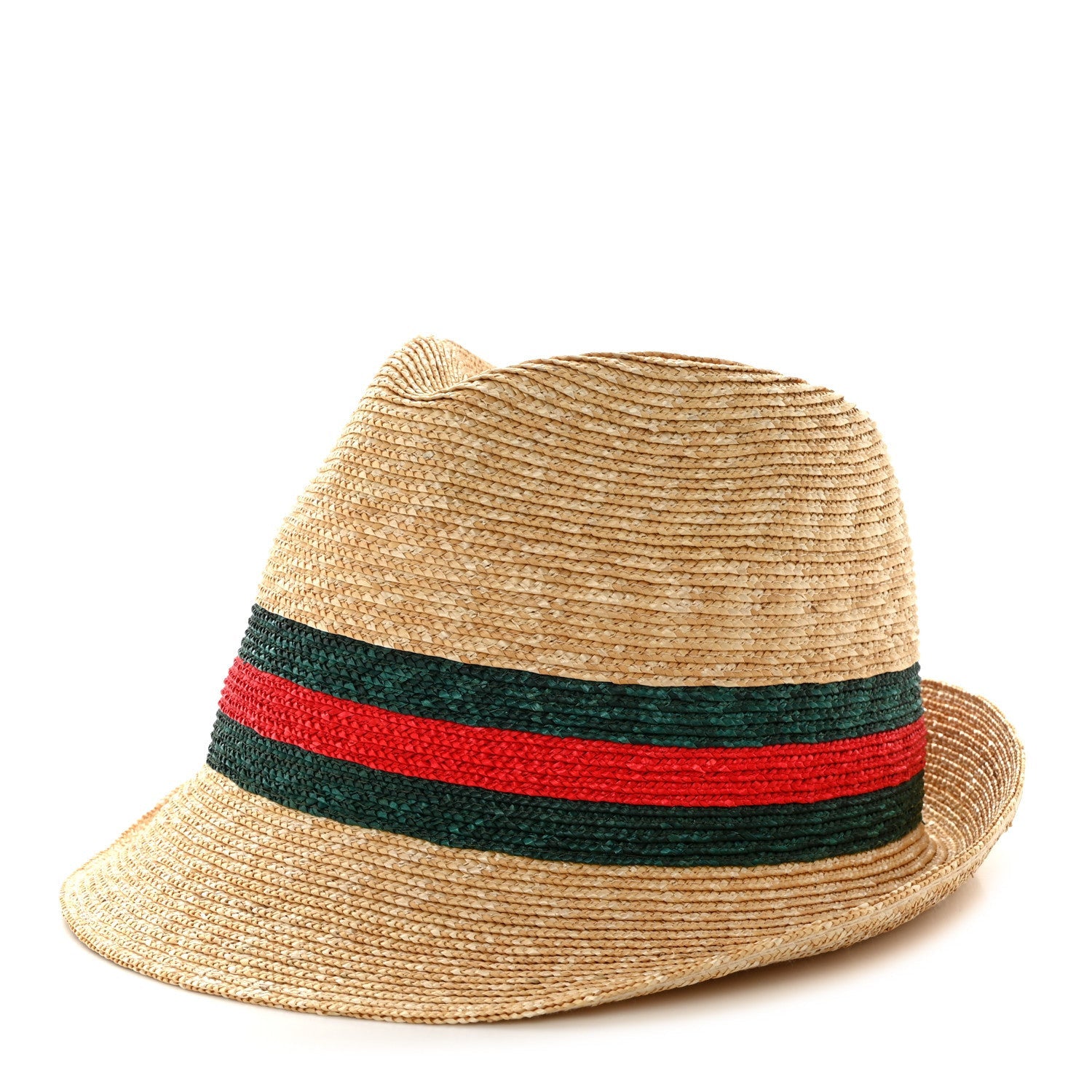Gucci Abaca Straw Web Fedora Hat XS 1 of 7