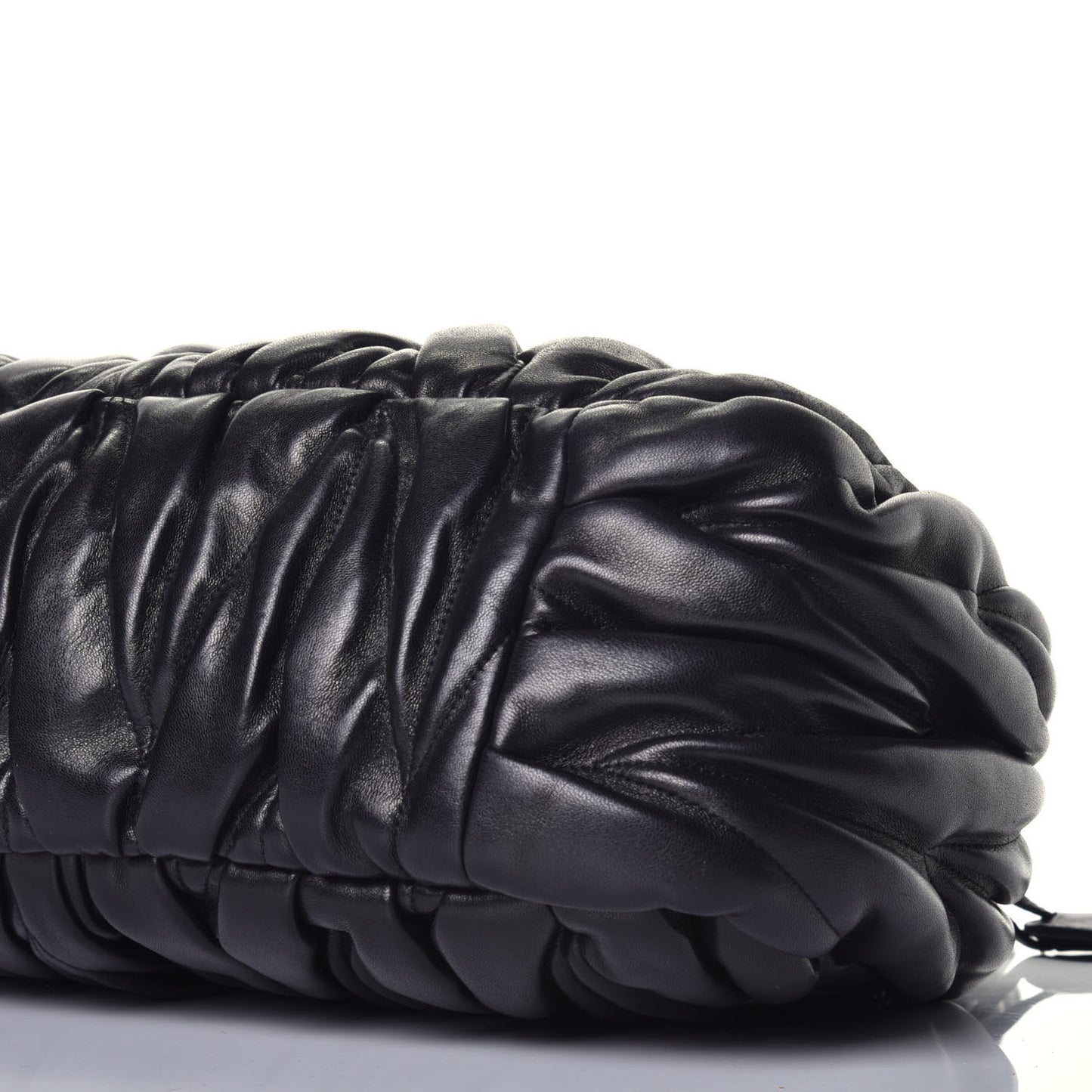 Nappa Matelasse Coffer Frame Tote Black