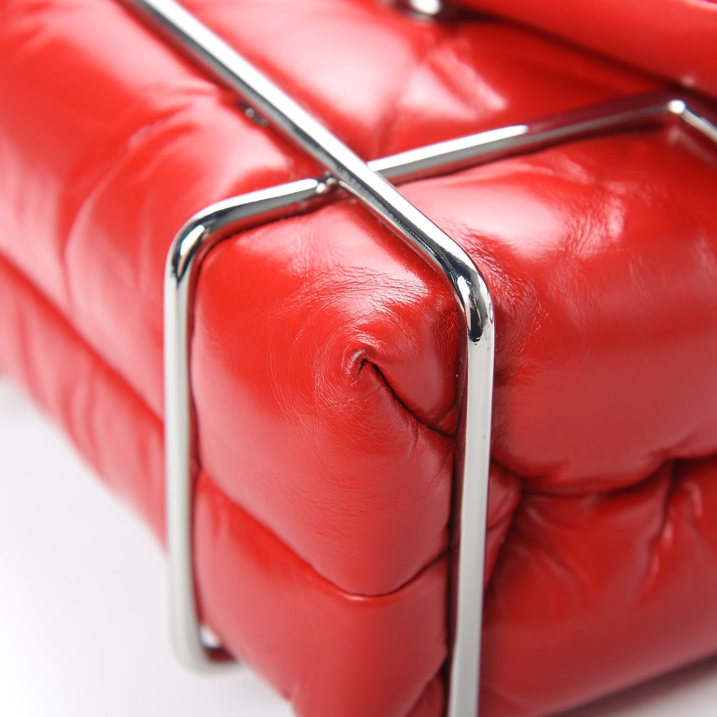 Calfskin Quilted Halo Xbody Bag Red