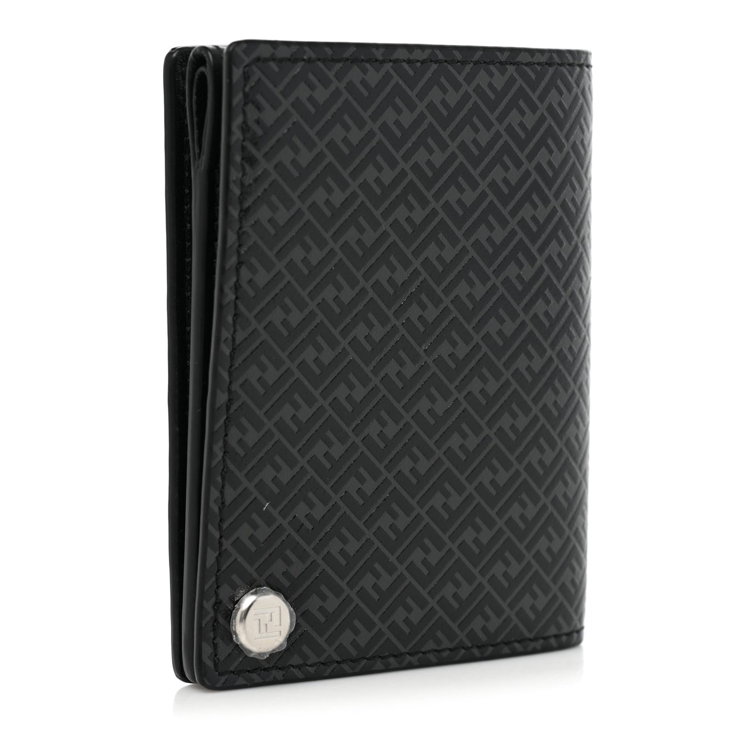 Vitello Grace Light Micro FF Embossed Flip Case Asfalto Black