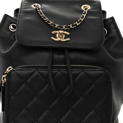 Chanel Caviar Quilted Business Affinity Backpack Black 8 of 10