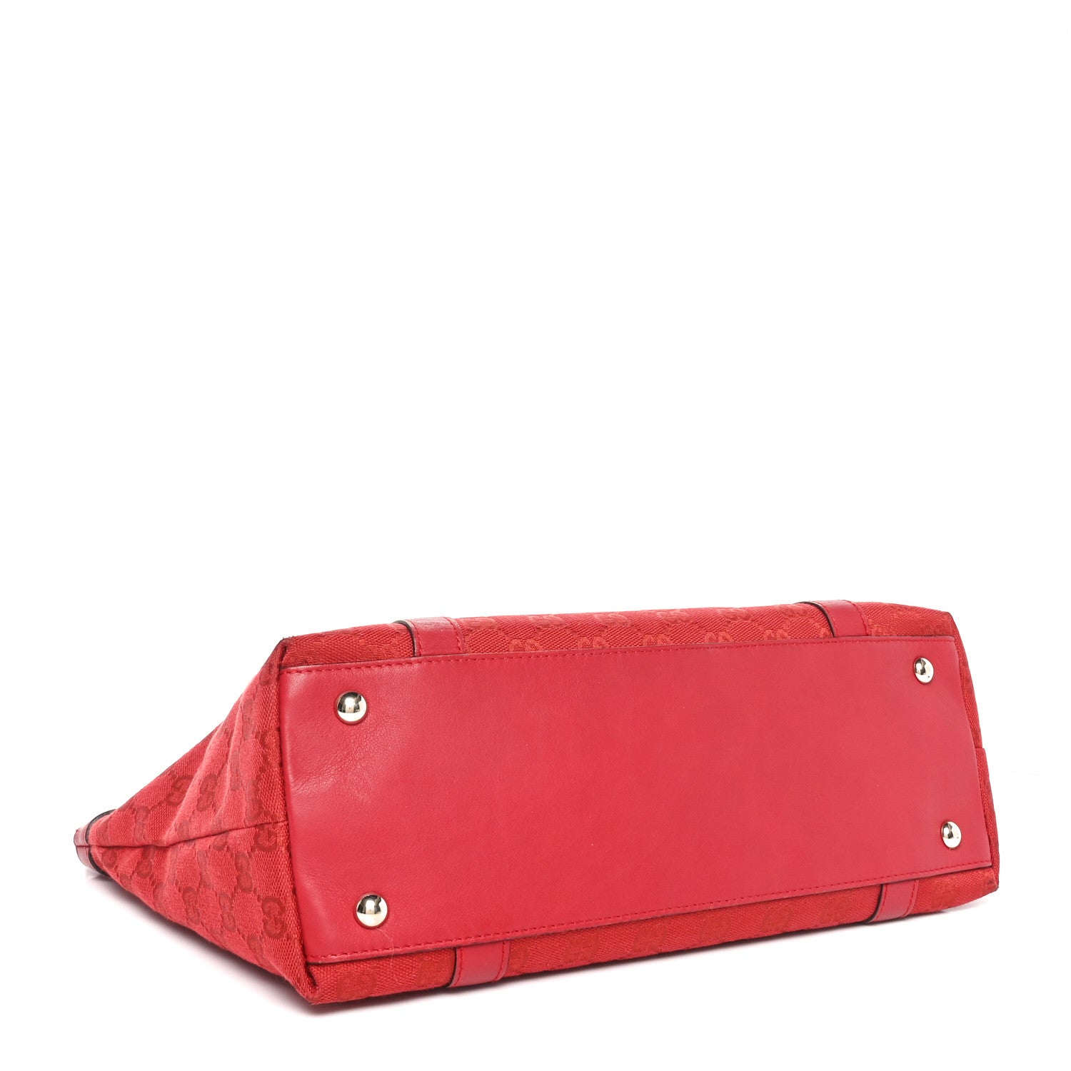 Gucci Monogram Abbey Medium Tote  Red 4 of 10