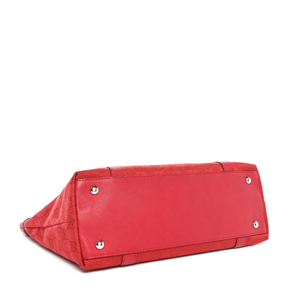 Gucci Monogram Abbey Medium Tote  Red 4 of 10