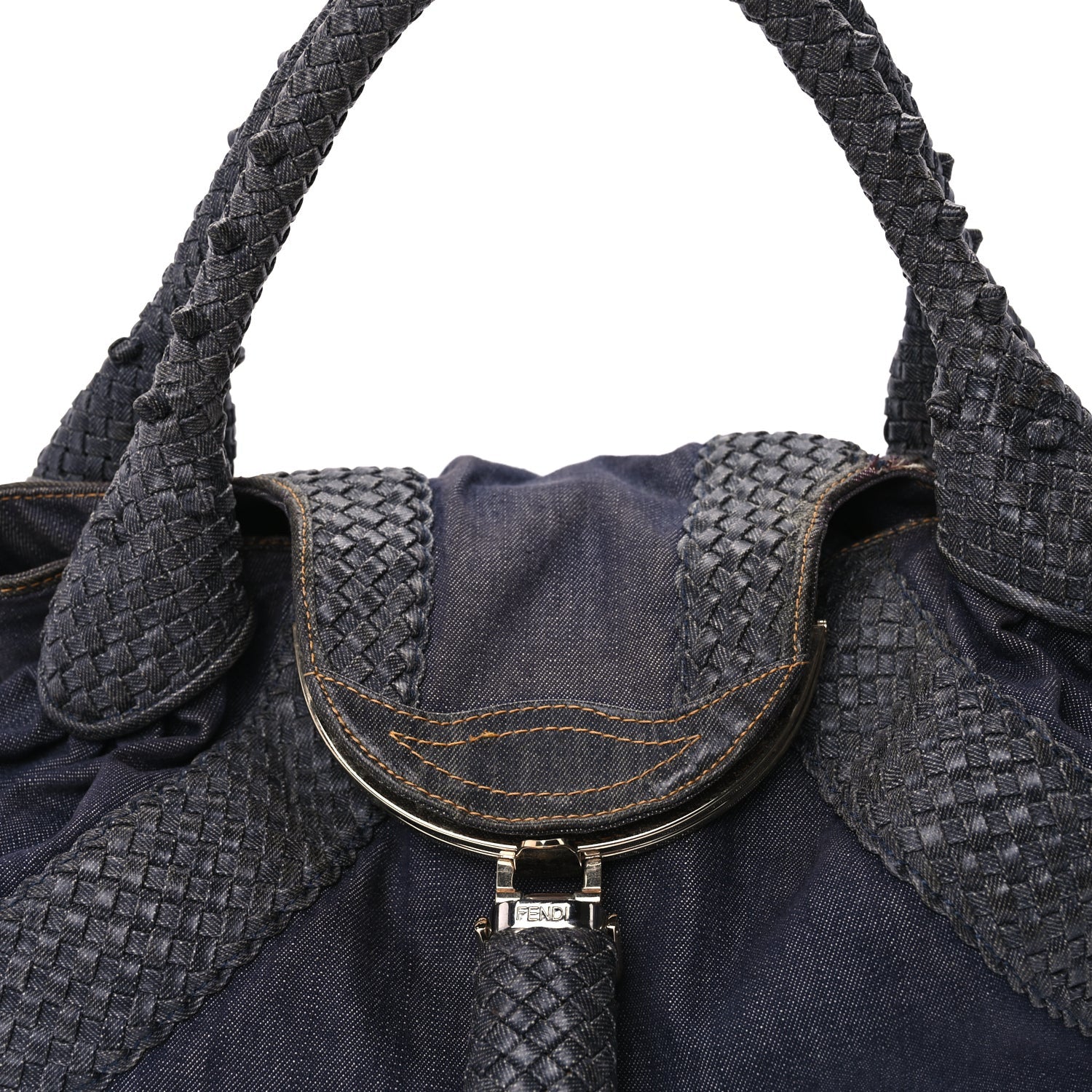 Fendi Denim Spalmati Woven Spy Blue 6 of 8