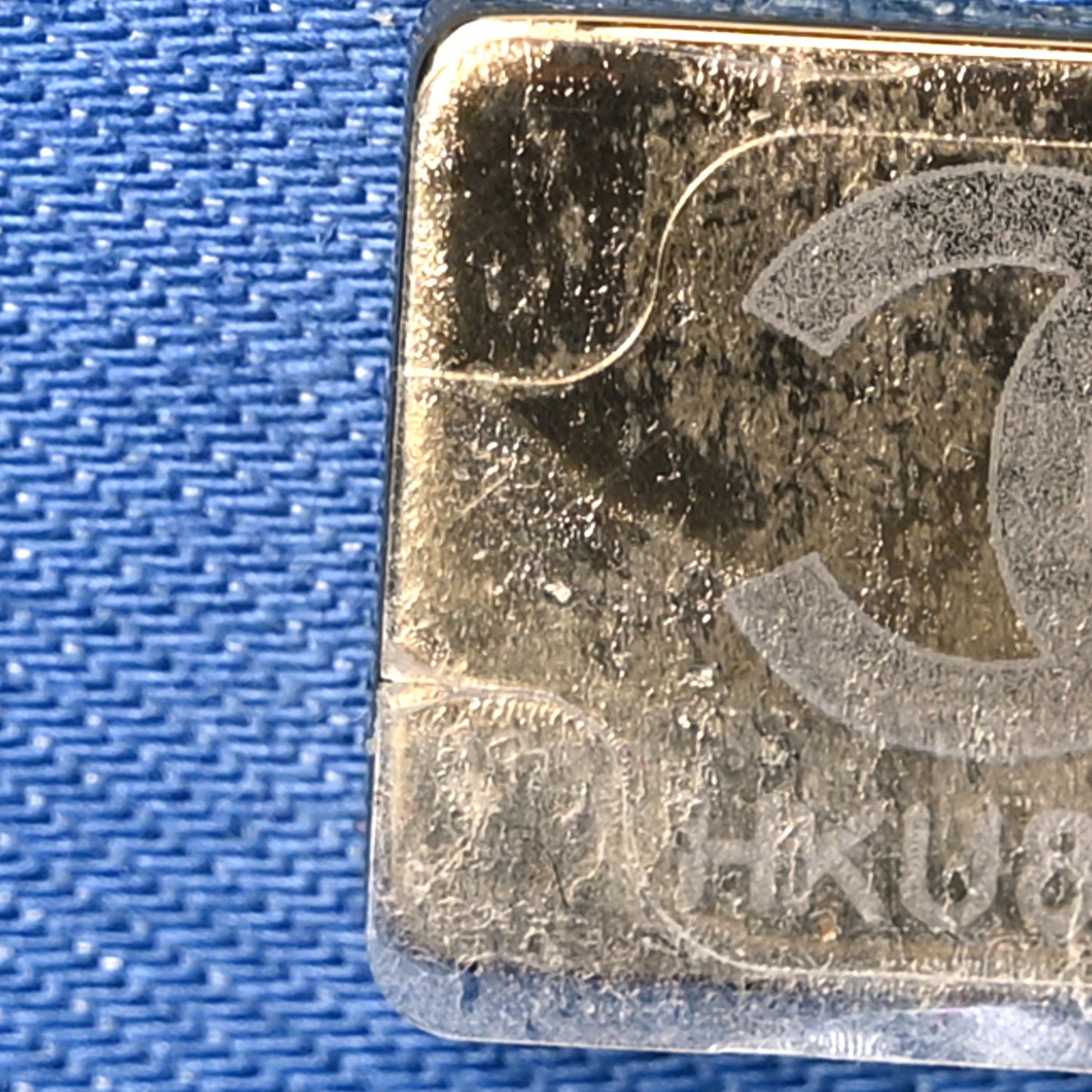 Denim Quilted Mini Denim Mood Rectangular Flap Blue Multicolor