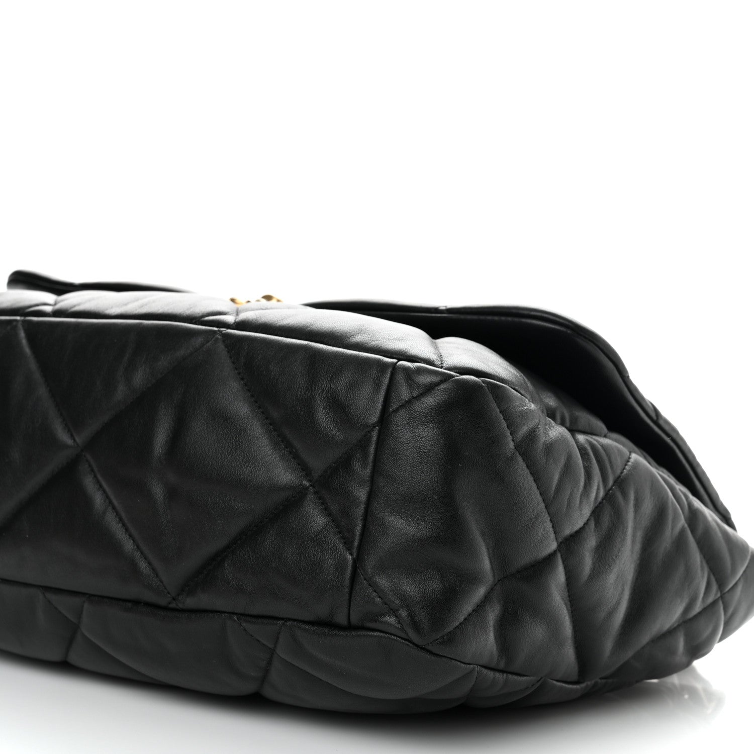Chanel Lambskin Quilted Maxi Chanel 19 Flap Black 10 of 10