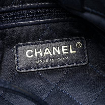 Chanel Shiny Caviar Quilted Chanel 22 Backpack Dark Blue 6 of 10