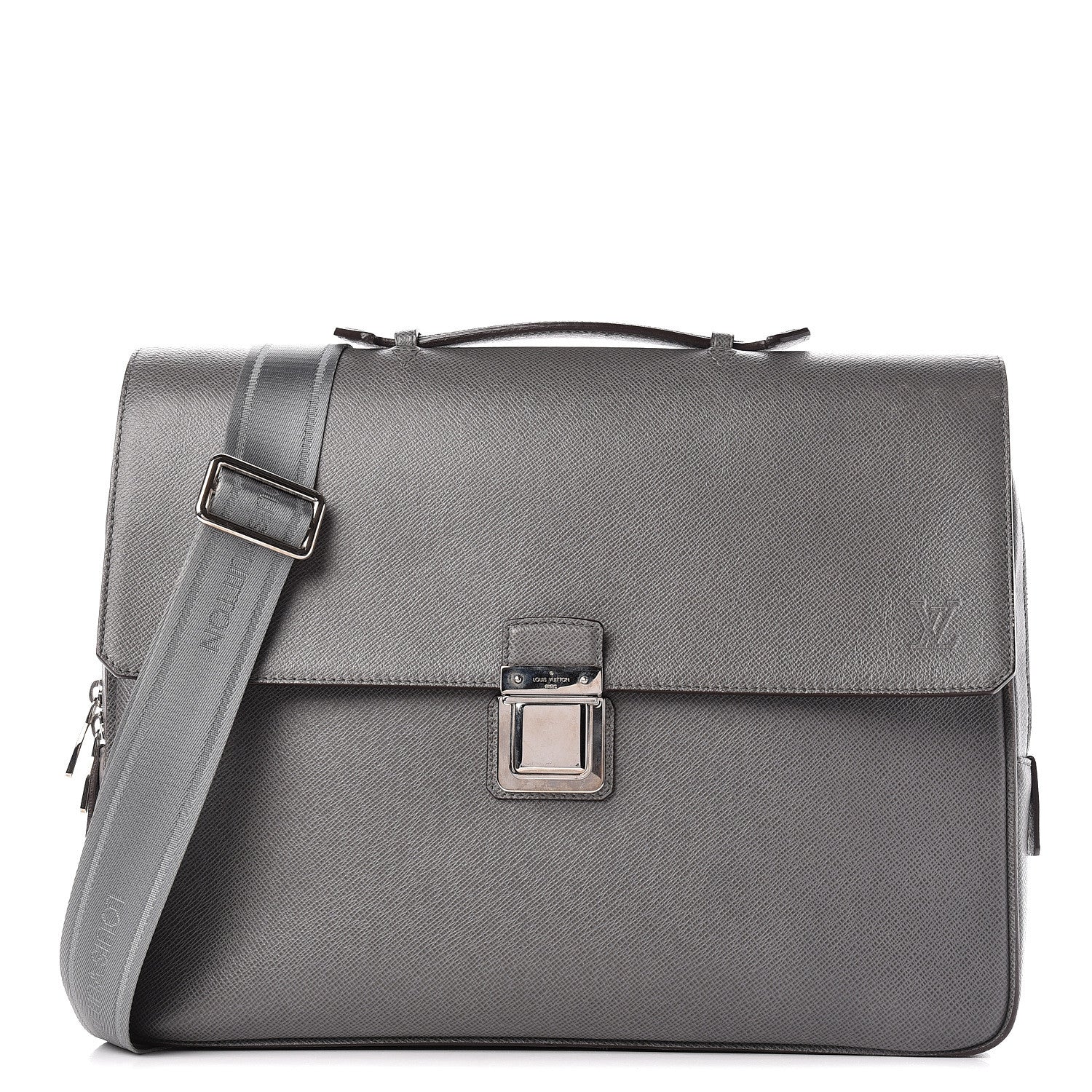 Louis Vuitton Taiga Vassili Briefcase PM Glacier 1 of 16