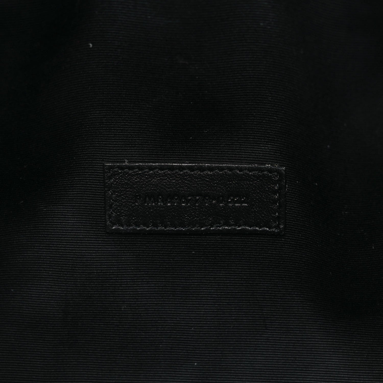 Saint Laurent Lambskin Monogram Medium Sade Puffer Pouch Black 7 of 9